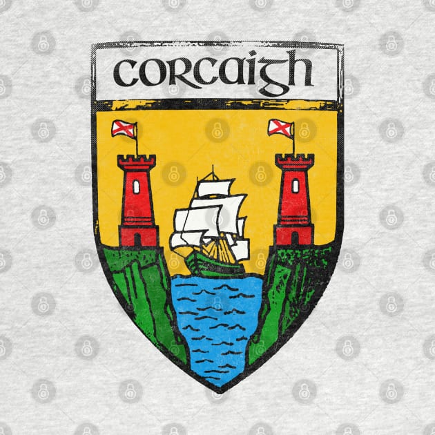 Corcaigh / Cork  / Vintage Style Crest Coat Of Arms Design by feck!